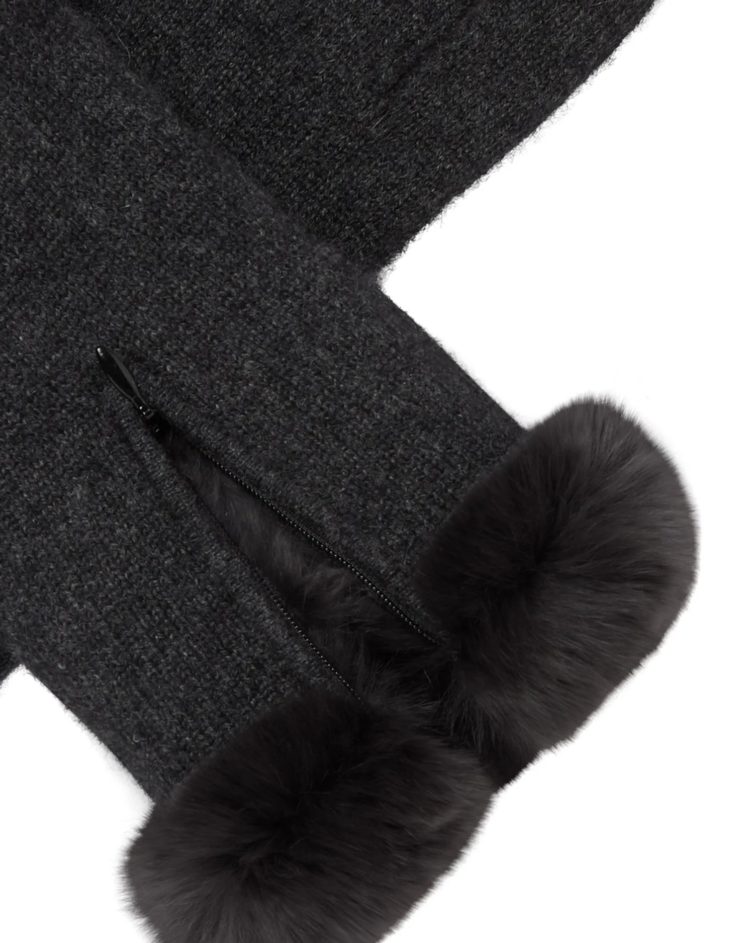 Women N.Peal Fur Trim Accessories | Gloves*Women's Fur Trim Cashmere Gloves