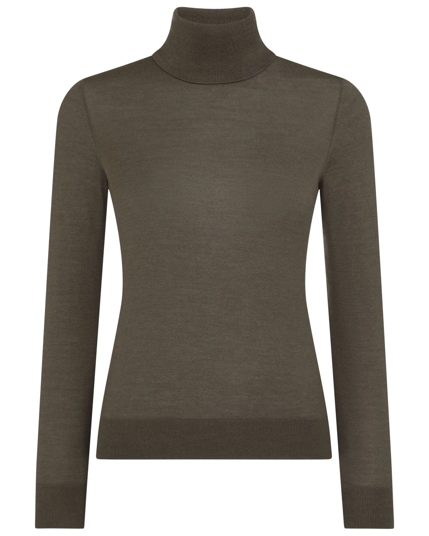Women N.Peal Natural | Brown*Women's Margot Superfine Cashmere Turtle Neck Sweater
