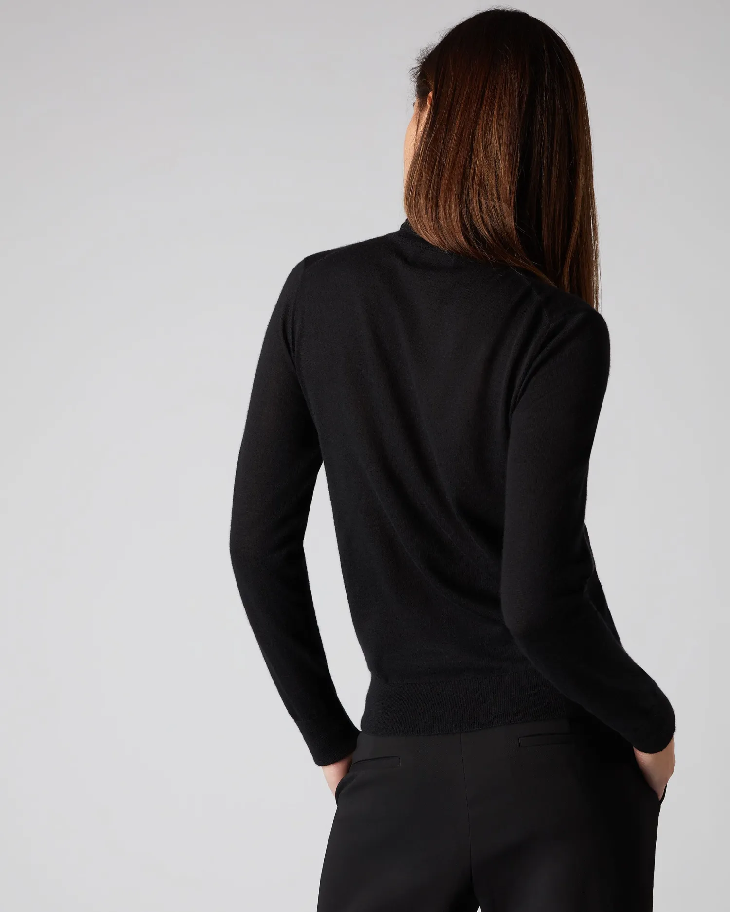 Women N.Peal Black | Superfine Cashmere*Women's Margot Superfine Cashmere Turtle Neck Sweater