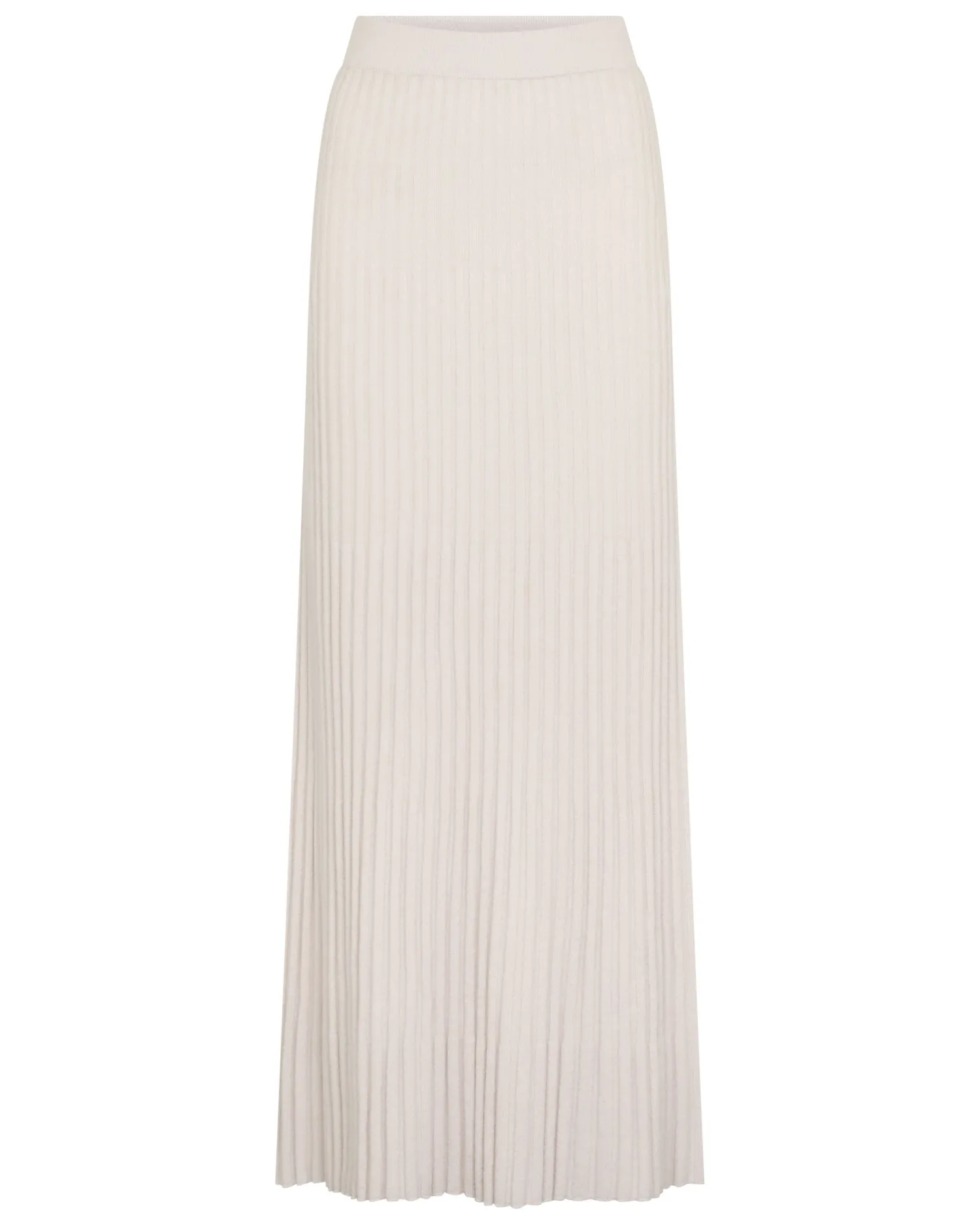 Women N.Peal White | Natural*Women's Maxi Rib Cashmere Skirt