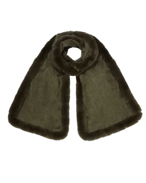 Women N.Peal Fur Trim Accessories | Cashmere Scarves*Women's Meribel Woven Fur Trim Scarf