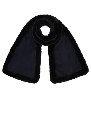 Women N.Peal Fur Trim Accessories | Cashmere Scarves*Women's Meribel Woven Fur Trim Scarf