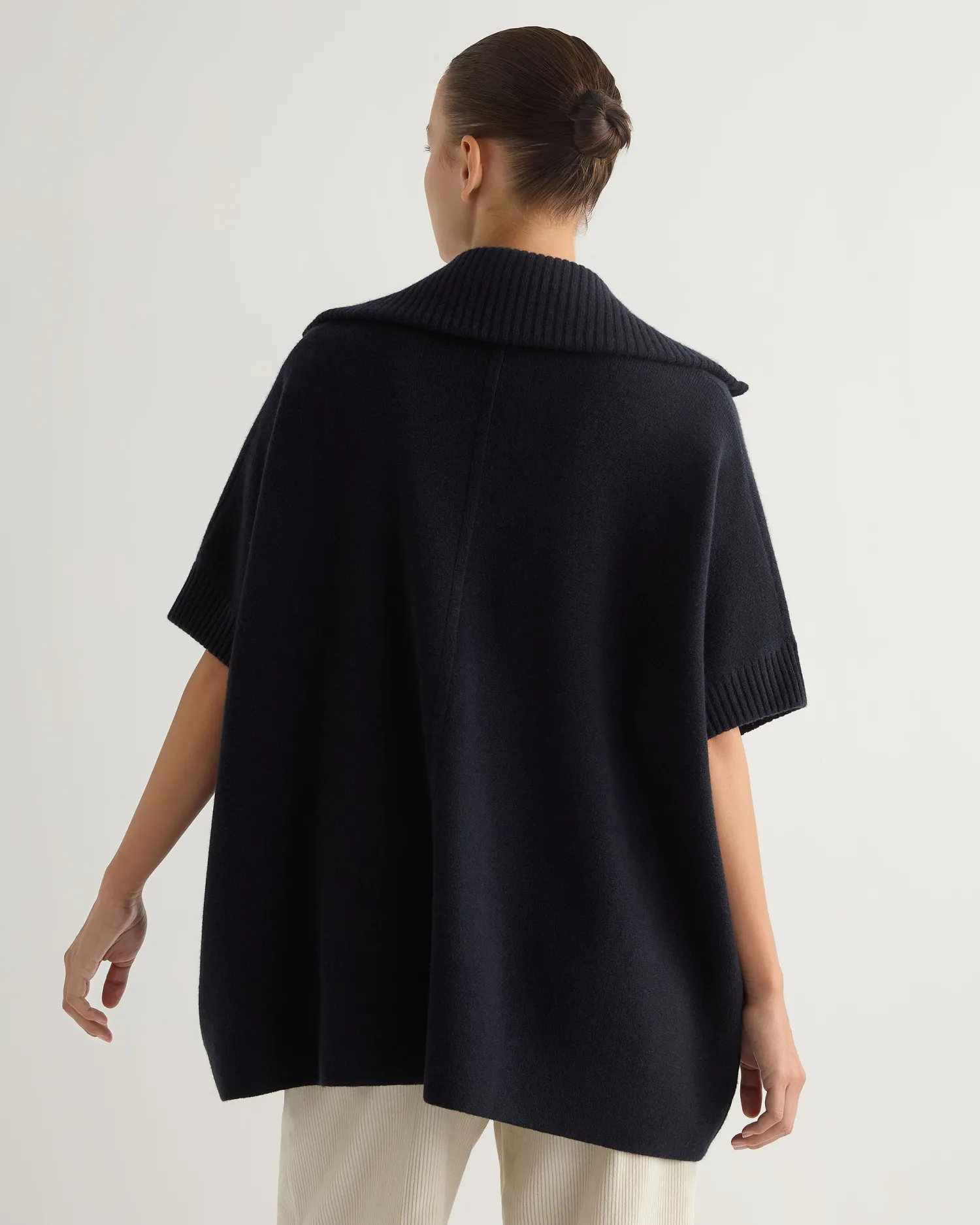 Women N.Peal Navy | Blue*Women's Milano Knitted Cashmere Cape