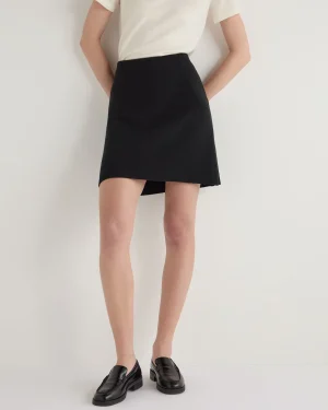 Women N.Peal Black | Organic Cashmere*Women's Milano Mini Cashmere Skirt