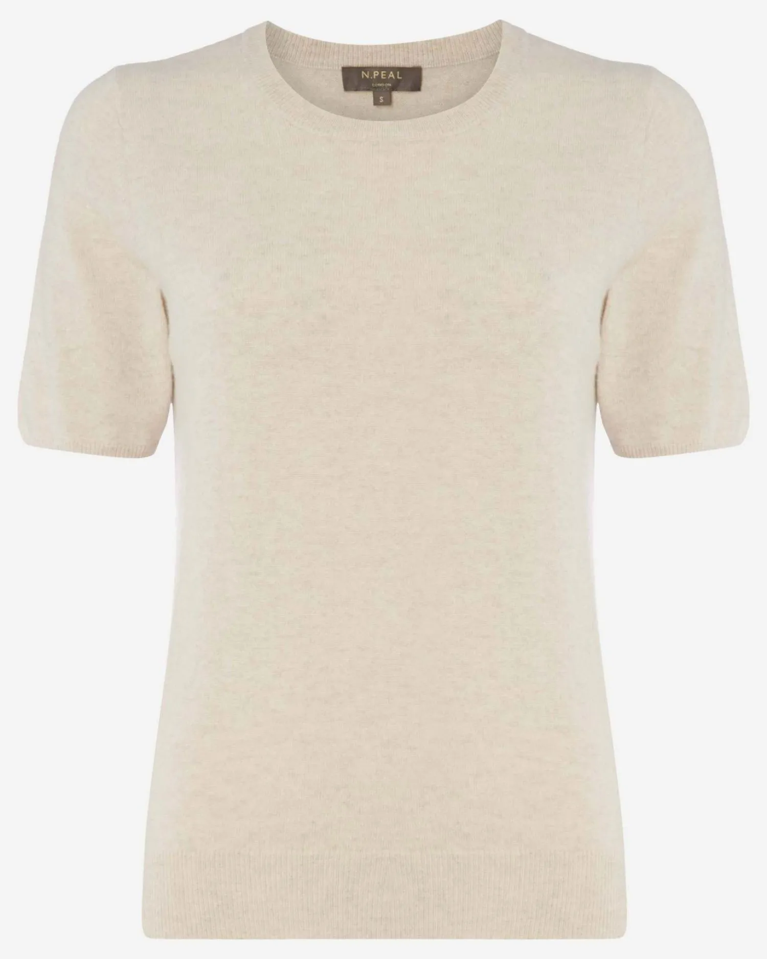 Women N.Peal White | Natural*Women's Milly Classic Cashmere T-Shirt