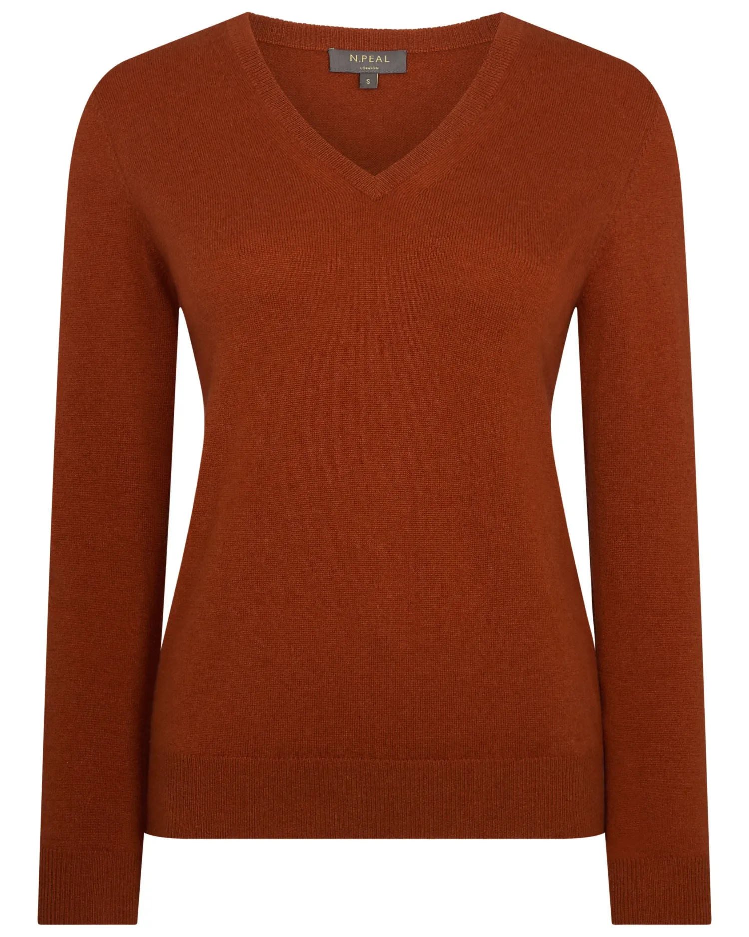 Women N.Peal Classic Cashmere | Organic Cashmere*Women's Phoebe V Neck Cashmere Sweater