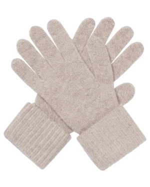 Women N.Peal Gloves | Organic Cashmere*Women's Plated Ribbed Cashmere Gloves