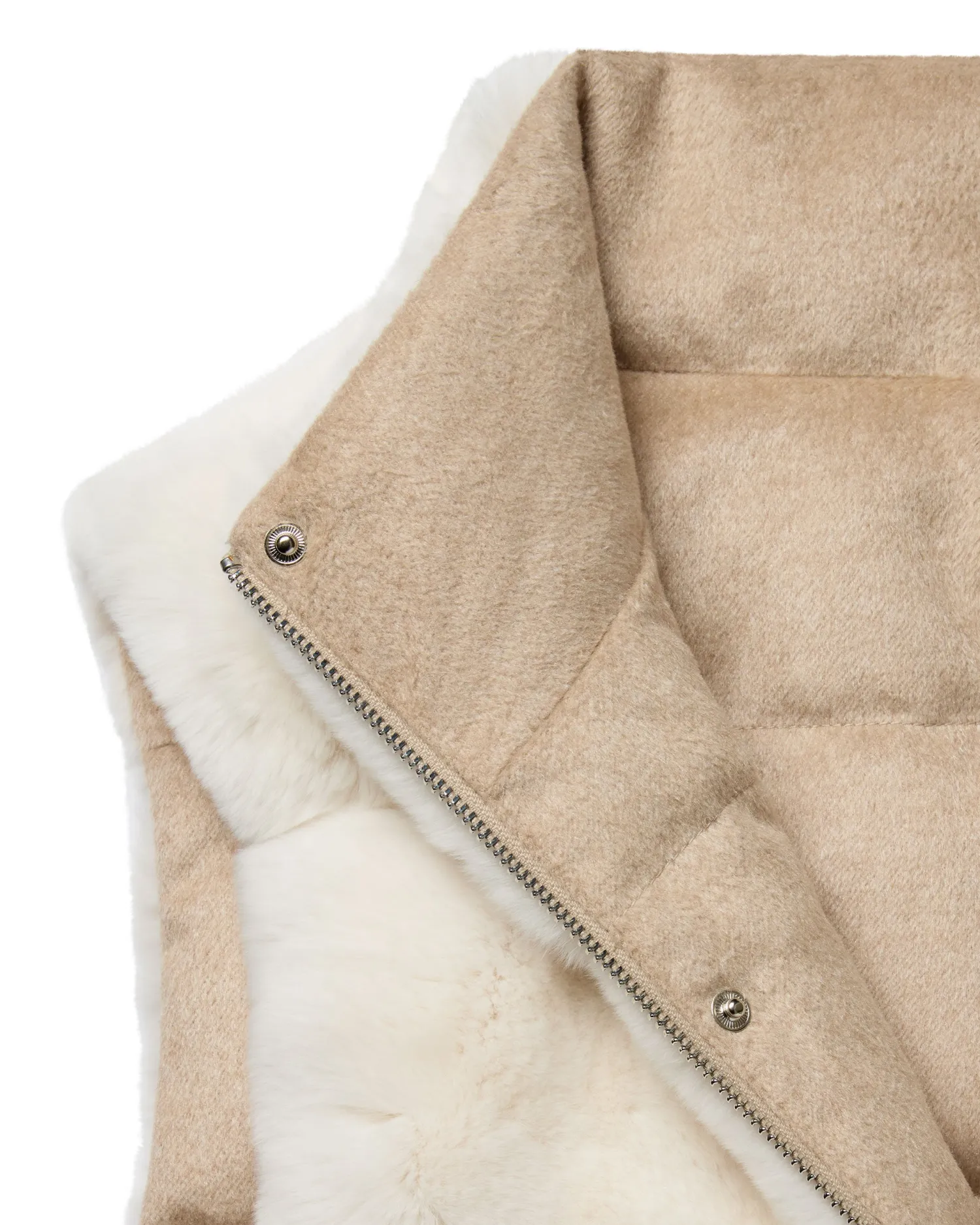 Women N.Peal Natural | Brown*Women's Reversible Rex Gilet PRE-ORDER