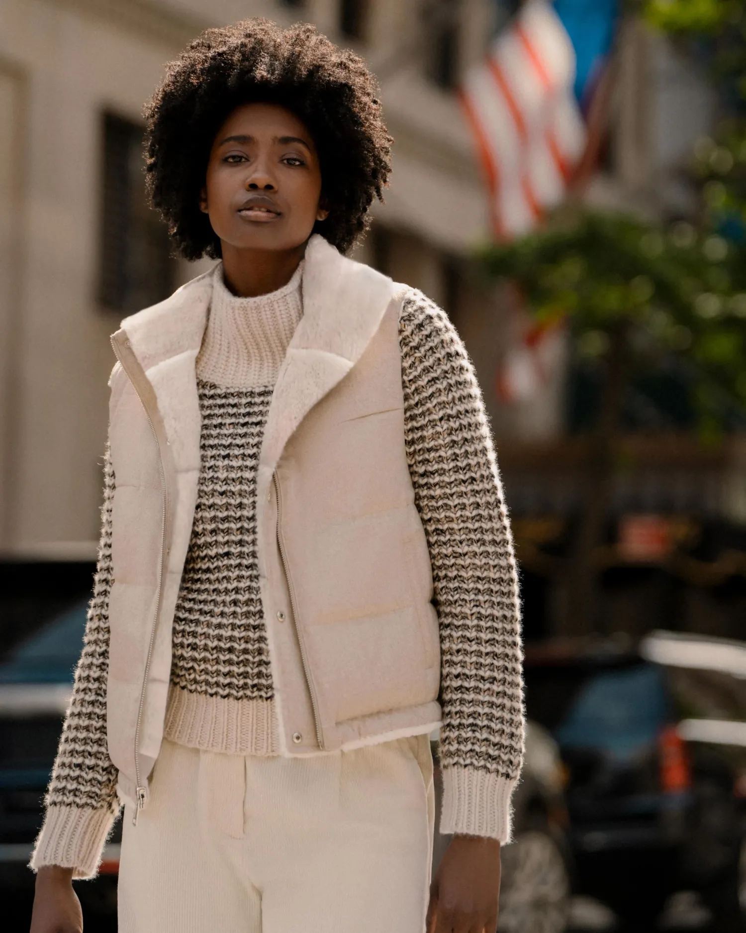 Women N.Peal Natural | Brown*Women's Reversible Rex Gilet PRE-ORDER