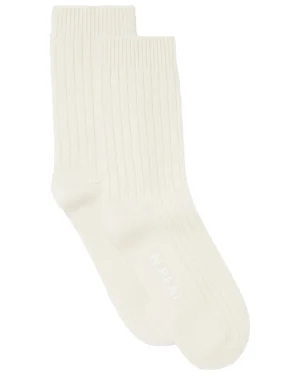 Women N.Peal Slippers & Socks | Gloves*Women's Rib Cashmere House Socks