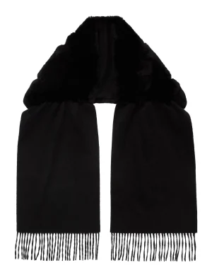 Women N.Peal Fur Trim Accessories | Cashmere Scarves*Women's St Moritz Fur Neck Scarf