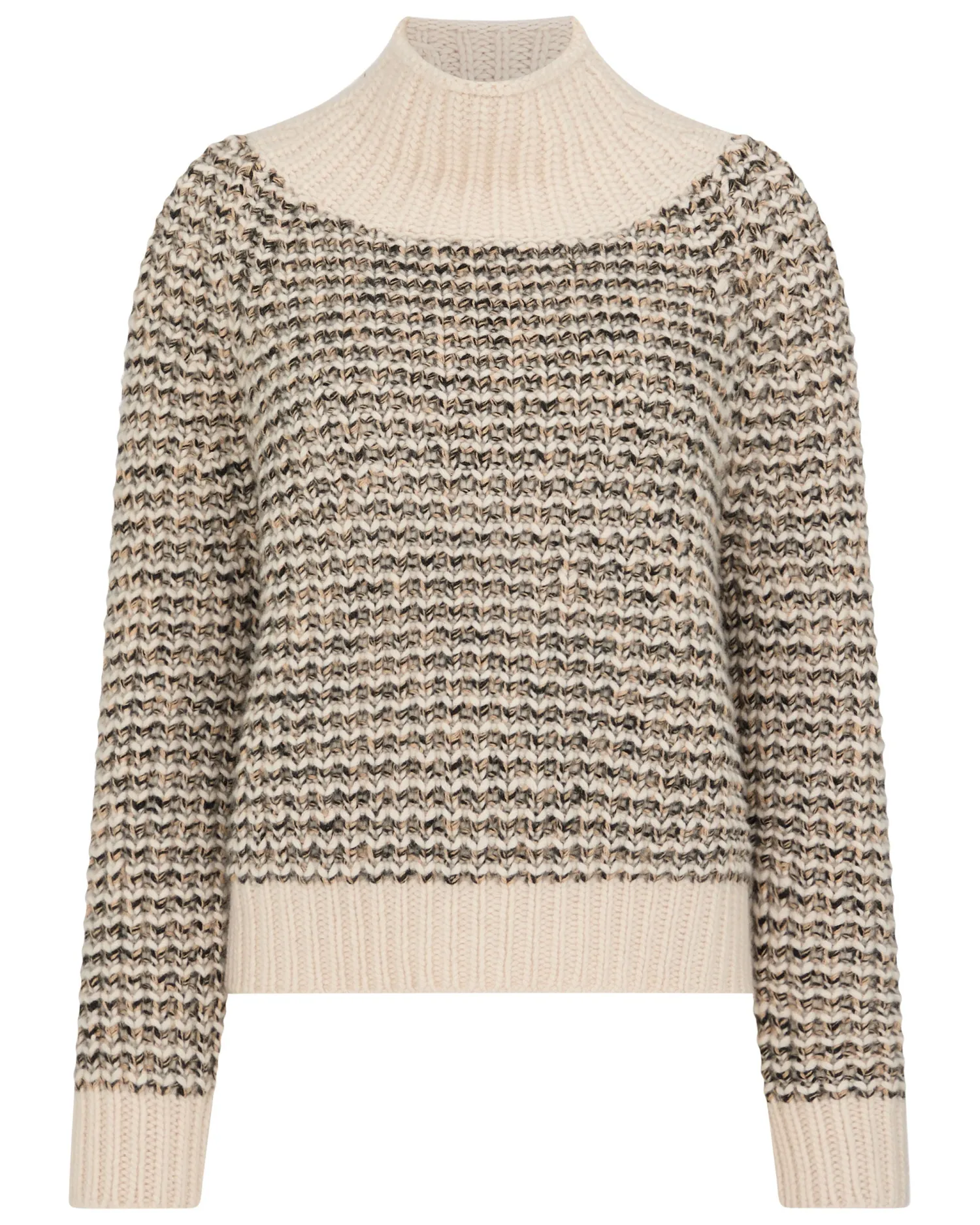 Women N.Peal Natural | Brown*Women's Super Chunky Rib Cashmere Sweater