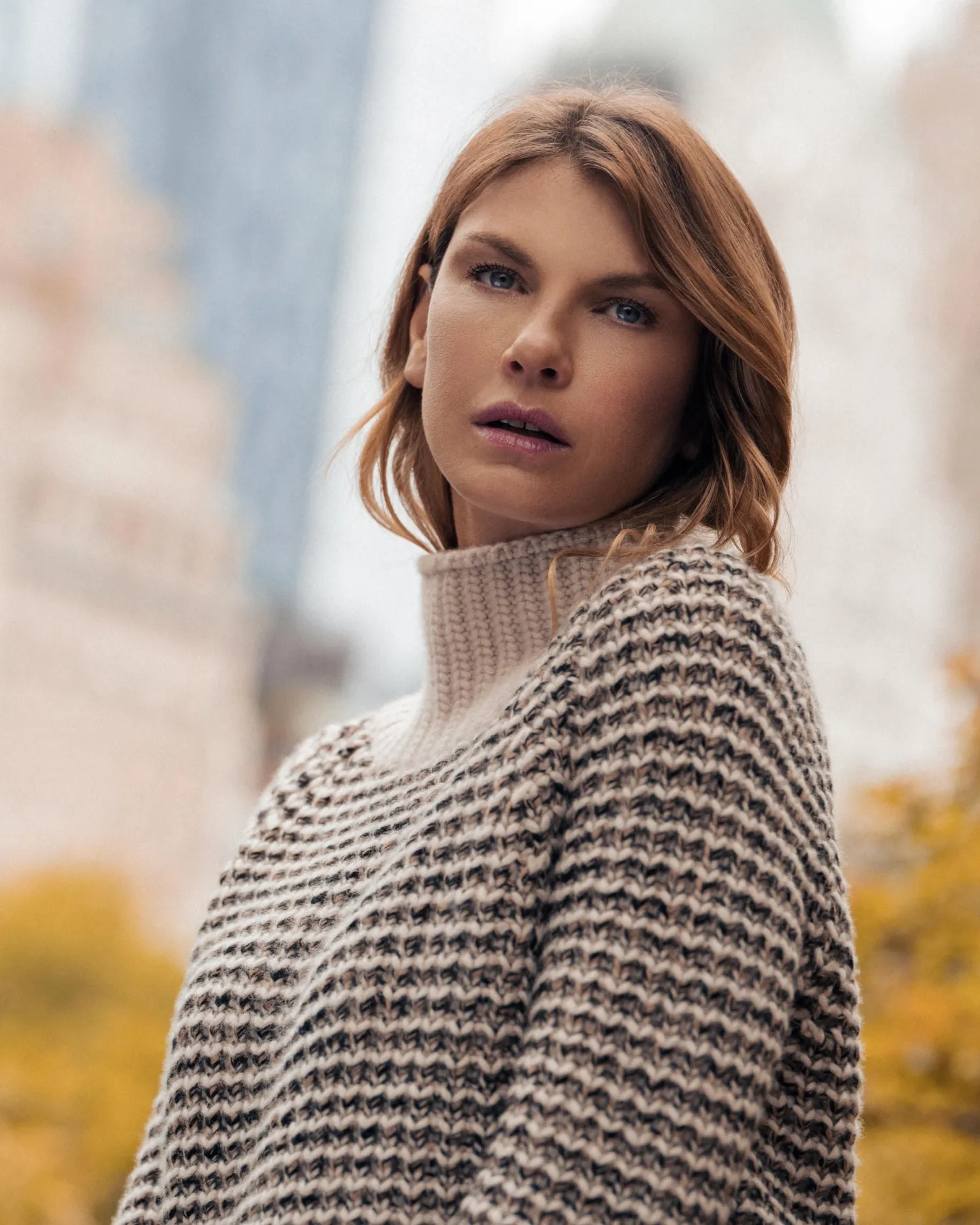 Women N.Peal Natural | Brown*Women's Super Chunky Rib Cashmere Sweater