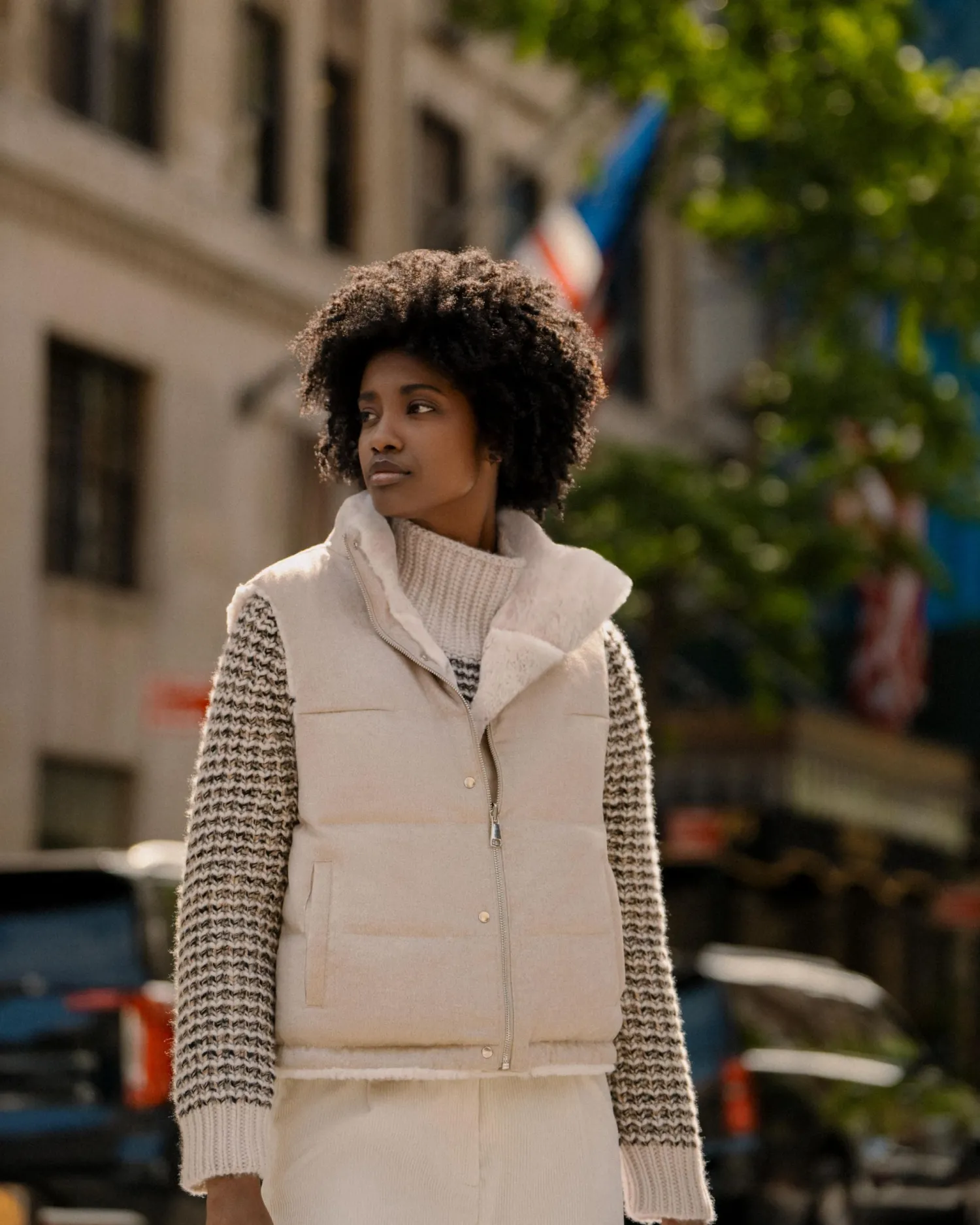 Women N.Peal Natural | Brown*Women's Super Chunky Rib Cashmere Sweater