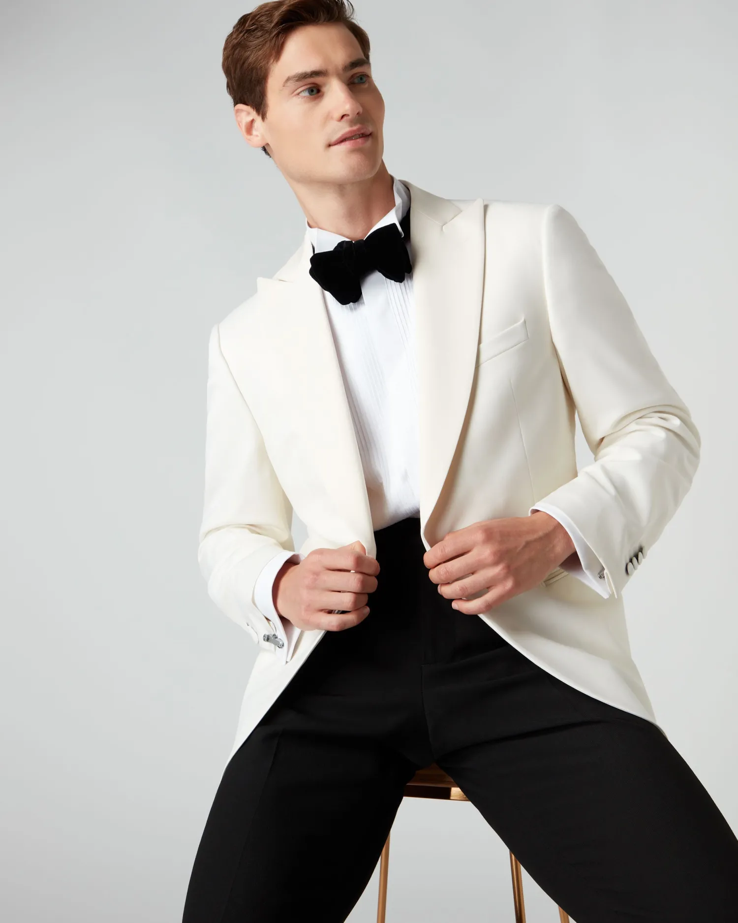Women N.Peal James Bond Jackets | White*007 Woven Dinner Jacket