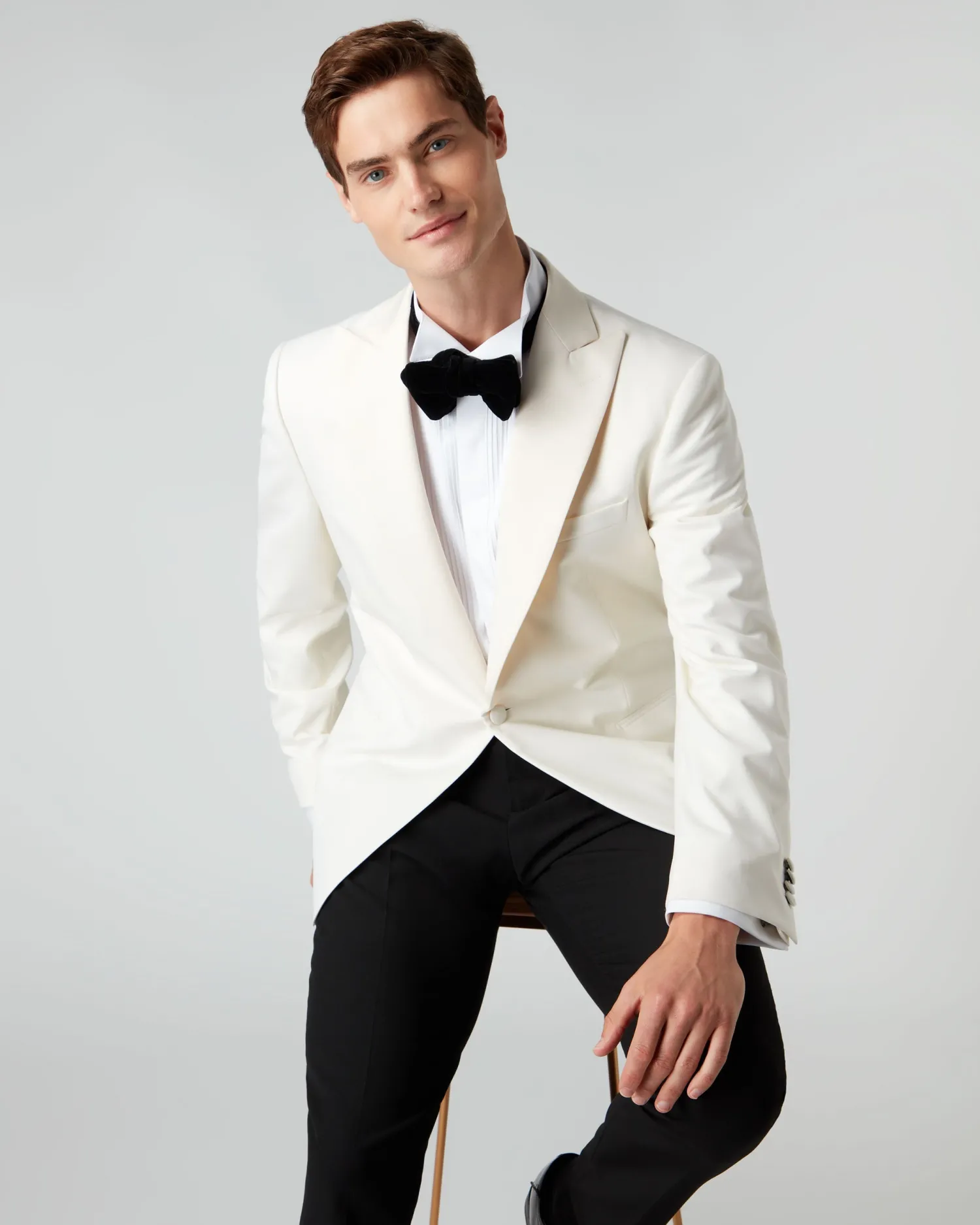 Women N.Peal James Bond Jackets | White*007 Woven Dinner Jacket